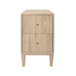 Hammond Side Table in Cerused Oak