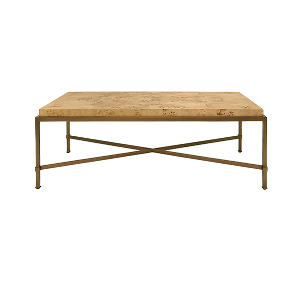 Hardwick Coffee Table in Burl Wood