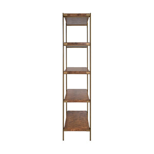 Harris Etagere with Shelves in Dark Burl Wood