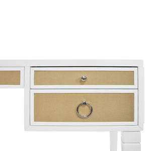 Heidi White Matte Lacquer Desk