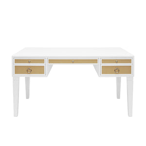 Heidi White Matte Lacquer Desk