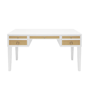 Heidi White Matte Lacquer Desk