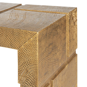 Hollis Console Table, Antique Brass | Hollis Collection | Villa & House