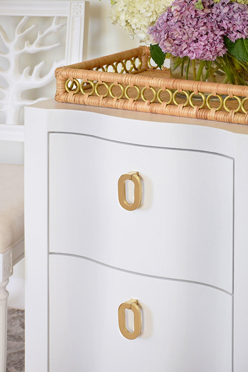 Cora Oval Ring HardWare In Satin Brass