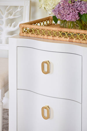 Cora Oval Ring Hardware in Satin Brass