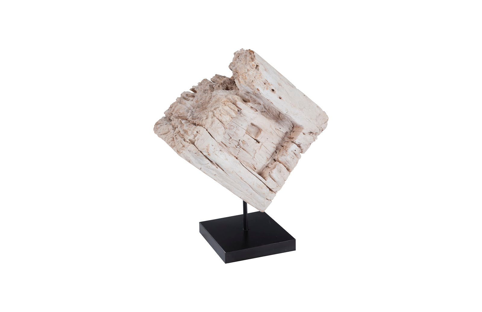 Eroded Wood Block on Stand, Assorted