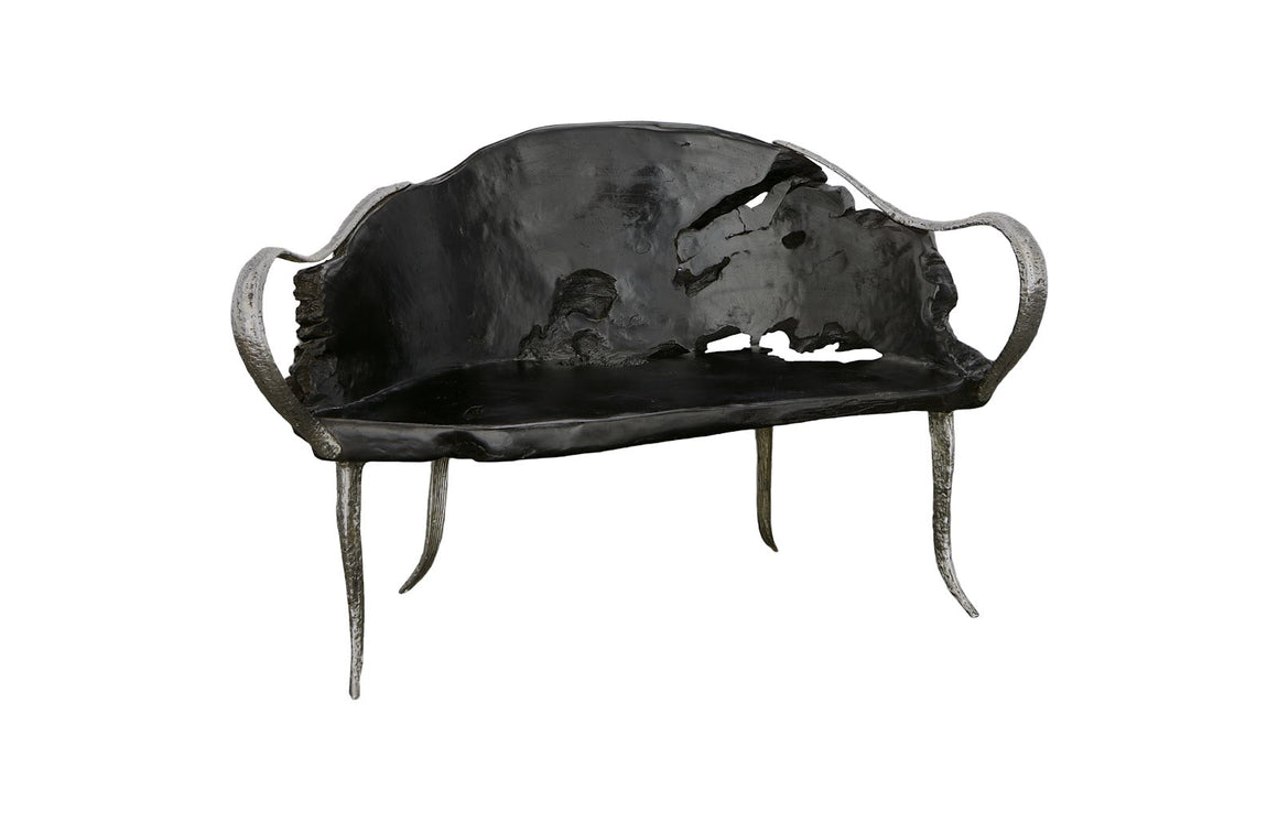 Graven Live Edge Bench, Black