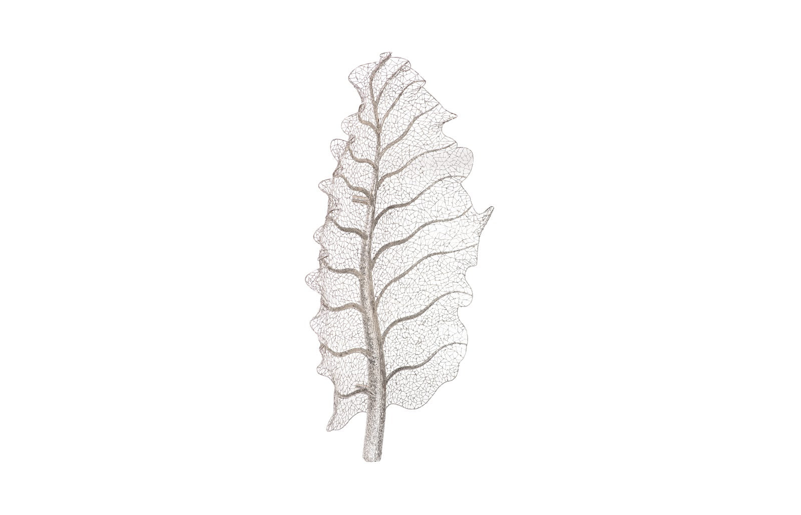 Metallurgy Leaf Wall Art, Stainless Steel