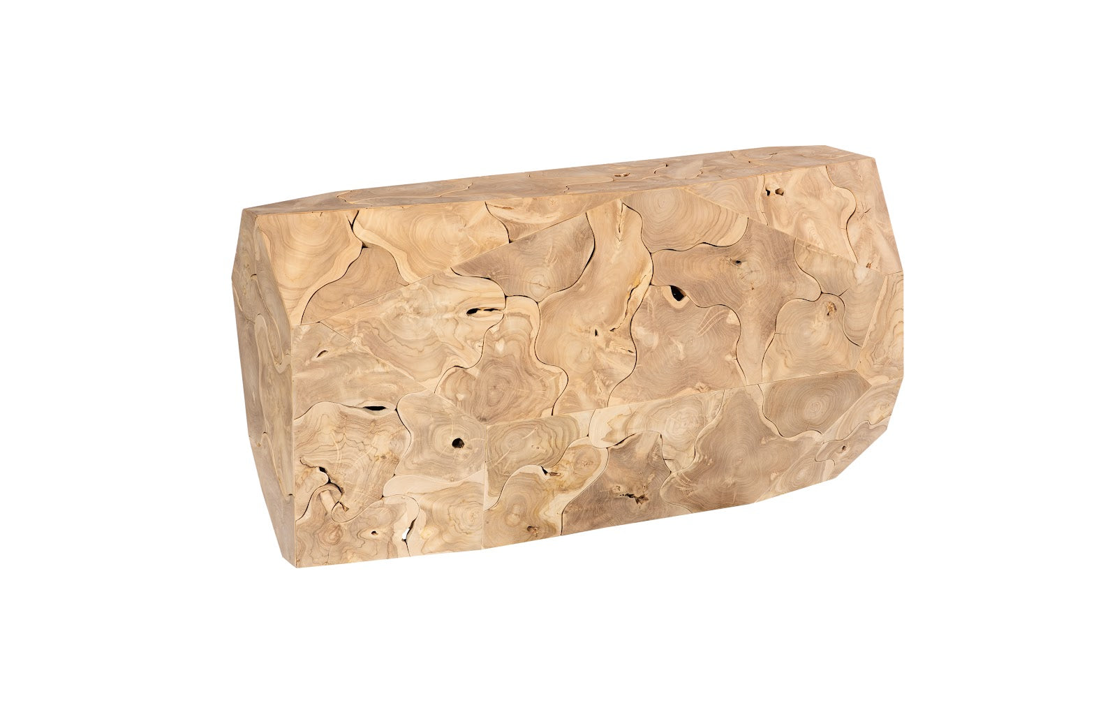 Prism Console Table, Bleached