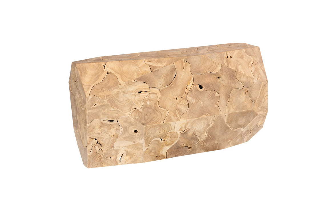 Prism Console Table, Bleached