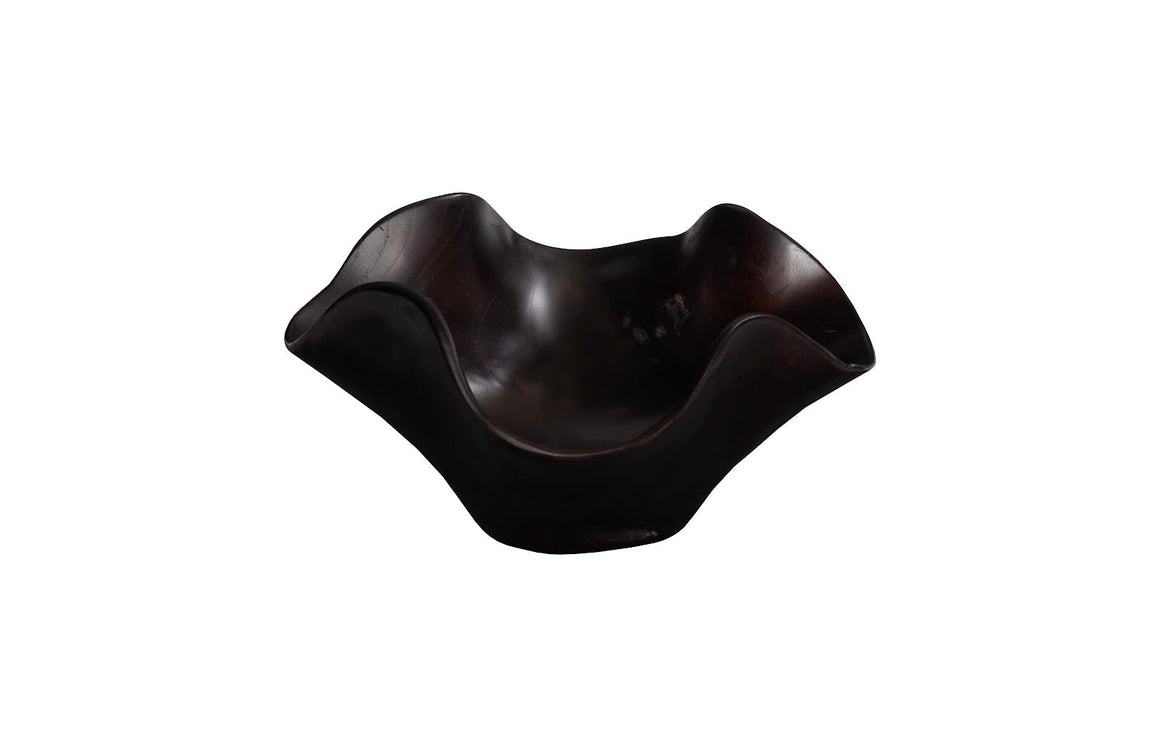 Teak Wood Bowl, Black