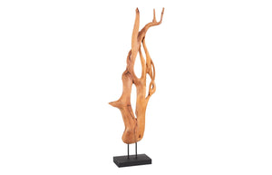Mahogany Wood Sculpture, Table Top, Size, Shape, Styles Vary