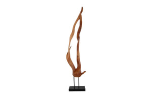 Mahogany Wood Sculpture, Table Top, Size, Shape, Styles Vary