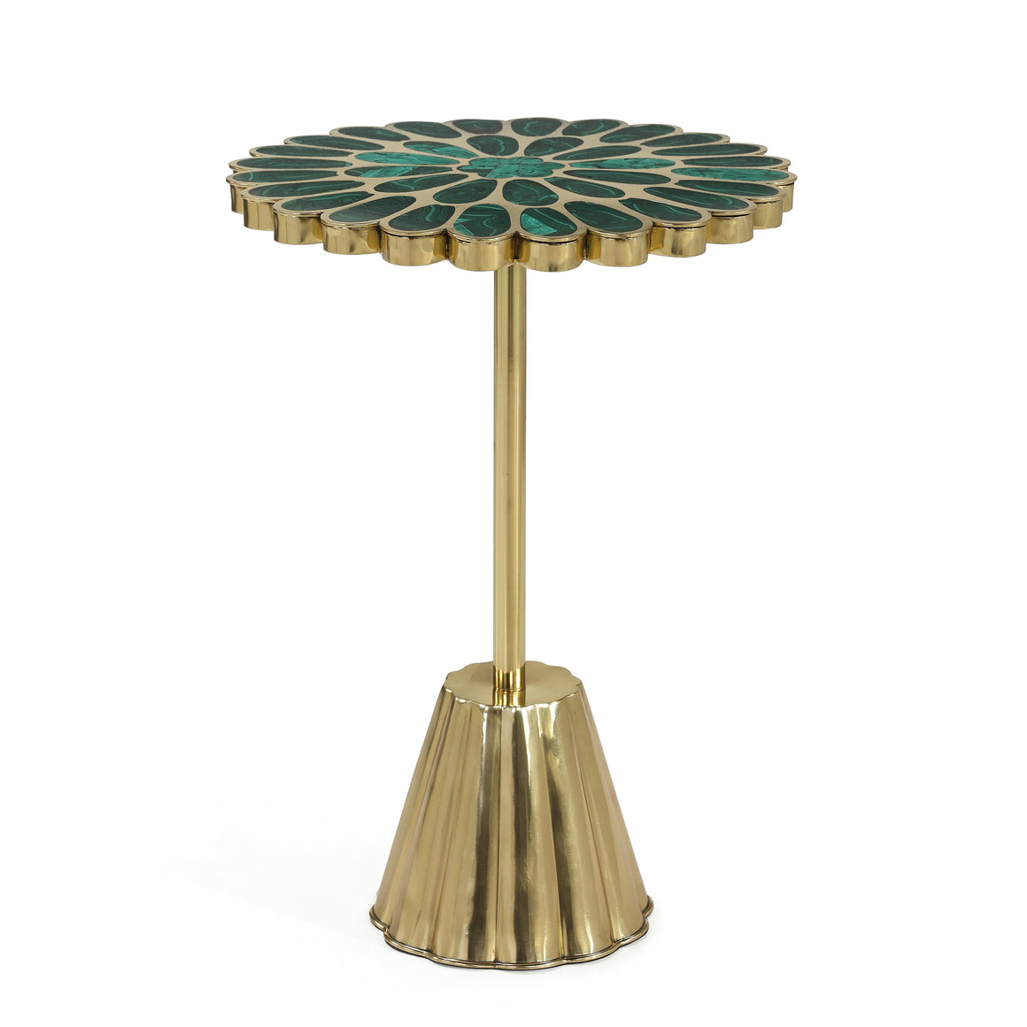 Peony Accent Table, Dark Green
