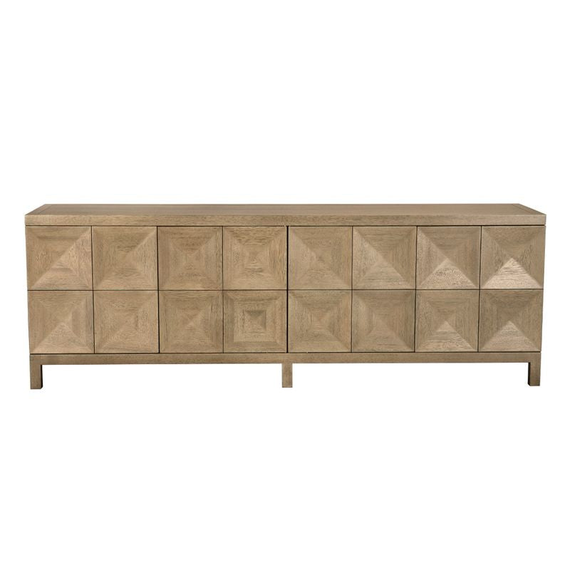 Quadrant 4 Door Sideboard, Washed Walnut