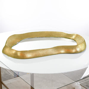 Cresting Reflections Tray, Large Gold