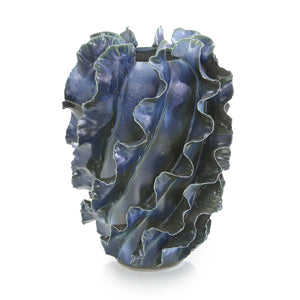Flirren Vase, Large Blue