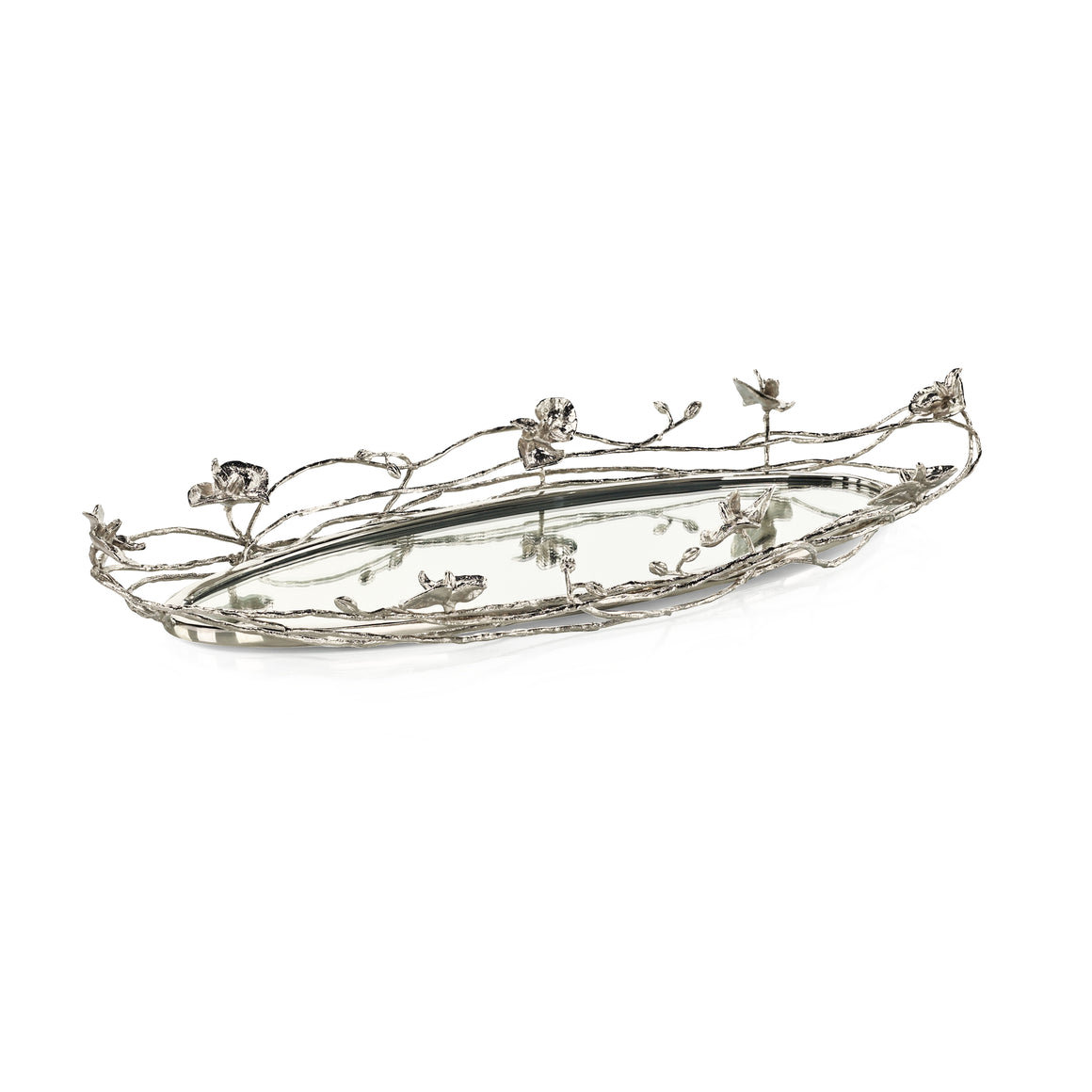 Orchids in Bloom Tray, Nickel