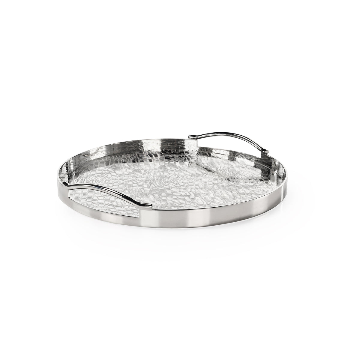 Silver Serpent Tray, Small Round