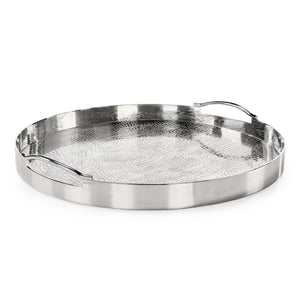 Silver Serpent Tray, Large Round