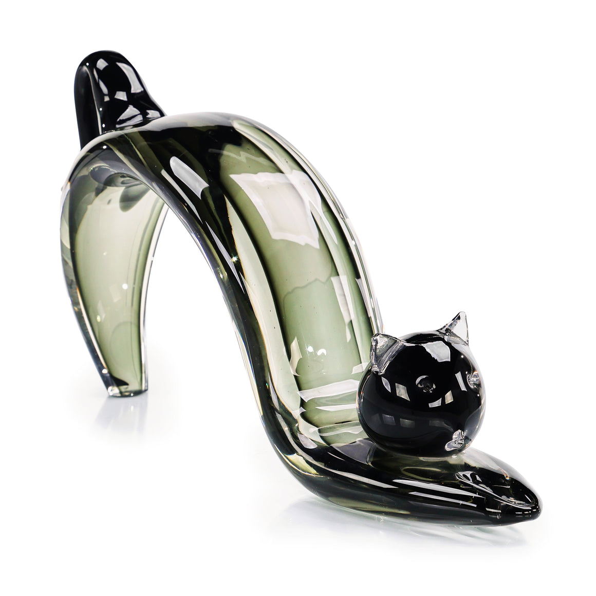 Stretching Cat Sculpture