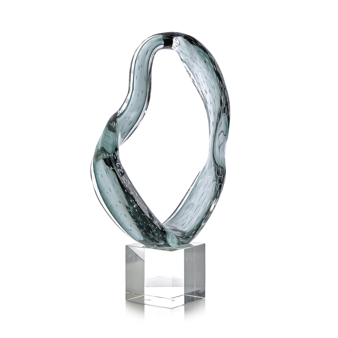 Viridian Flux Sculpture on Crystal I