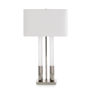 Gemini Table Lamp, Nickel