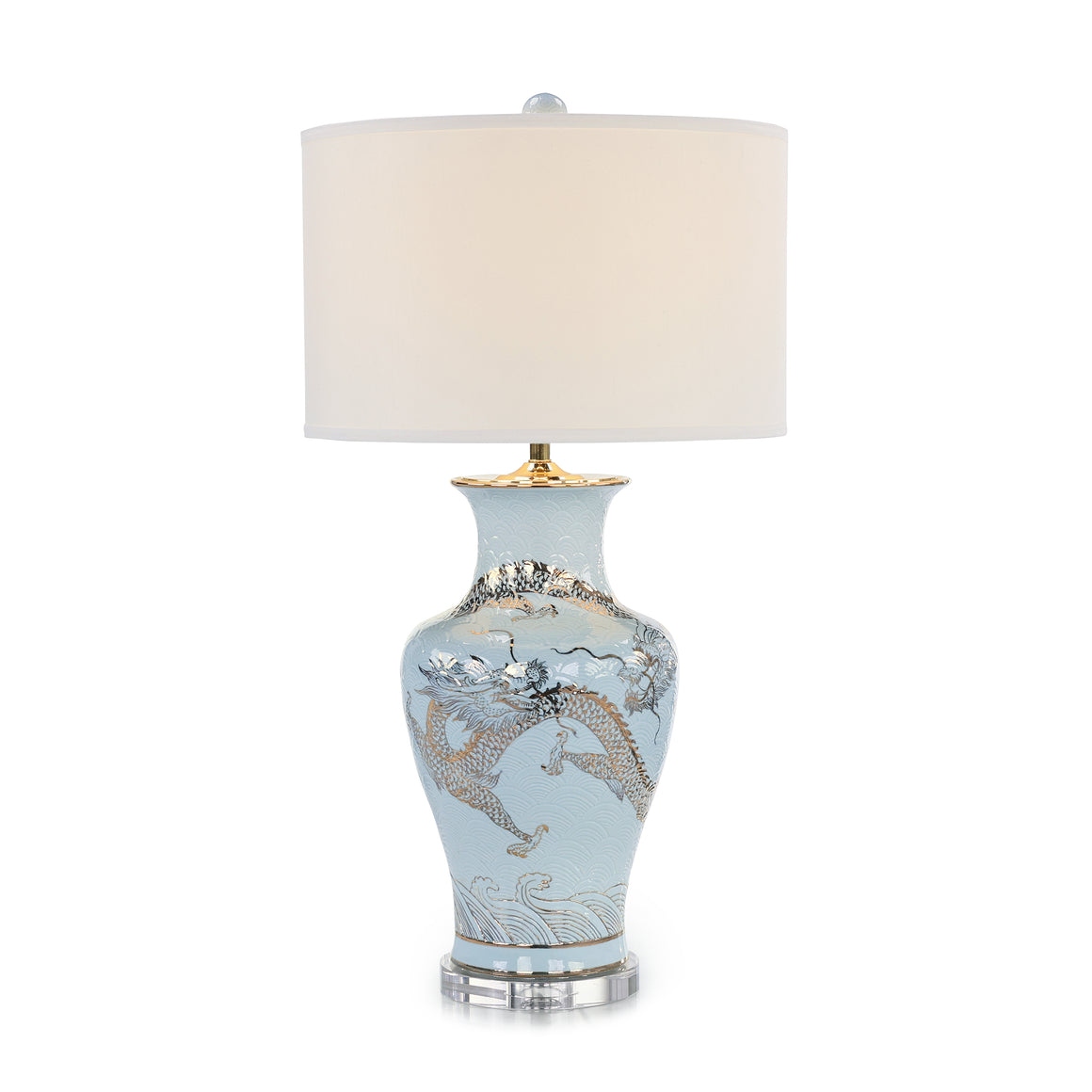 Dueling Dragons Table Lamp