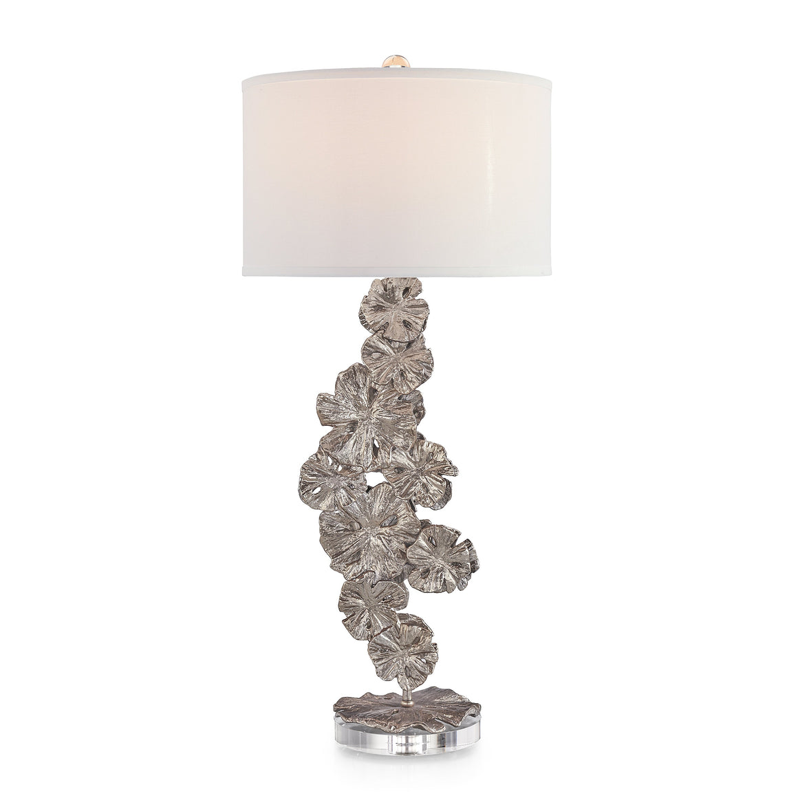 Flower Tower Table Lamp, Nickel
