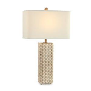 Travertine Weave Table Lamp