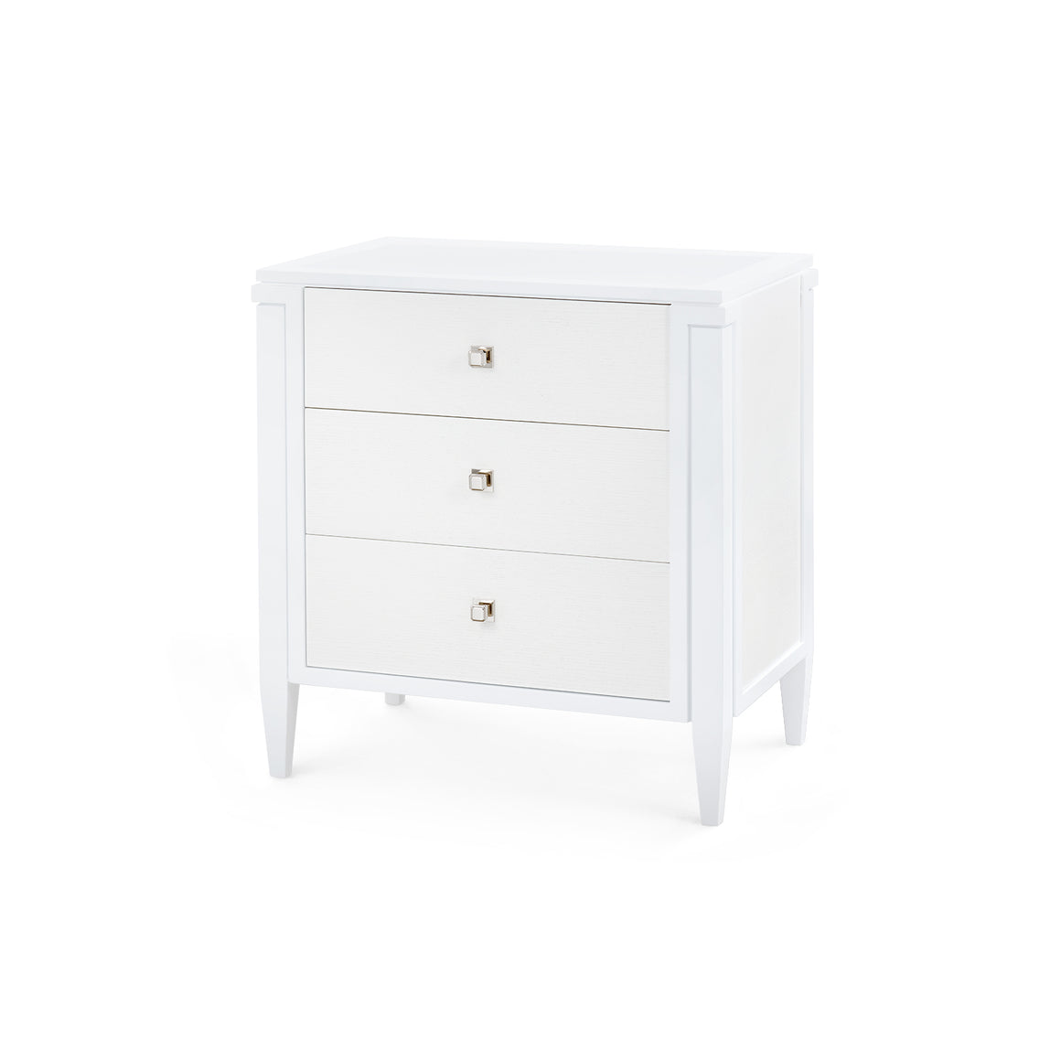 Kingston 3-Drawer End Table, Soft White | Kingston Collection | Villa & House