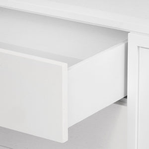 Kingston 3-Drawer End Table, Soft White | Kingston Collection | Villa & House
