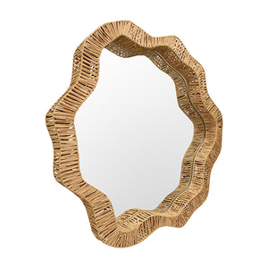 Komodo Mirror in Natural Rattan Frame