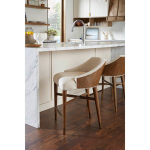 Cape Lilac Mahogany Counter Stool - Driftwood | Orion Collection | Villa & House