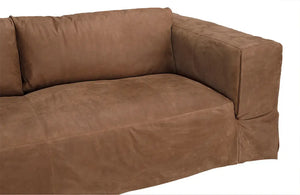 Plato Sofa, Orris Brown Leather