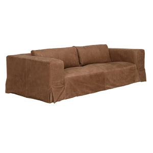 Plato Sofa, Orris Brown Leather