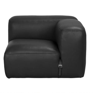 Augustus Modular Sofa, Right Corner, Santosa Matte Black