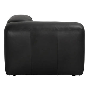 Augustus Modular Sofa, Right Corner, Santosa Matte Black