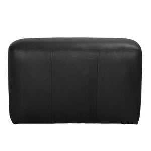 Augustus Modular Sofa, Middle, Santosa Matte Black Leather