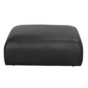 Augustus Modular Sofa, Middle, Santosa Matte Black Leather