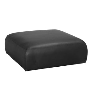 Augustus Modular Sofa, Middle, Santosa Matte Black Leather