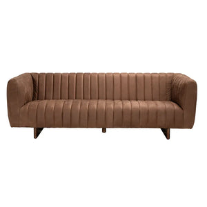 Khann Sofa, Orris Brown Leather