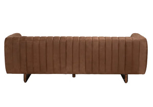 Khann Sofa, Orris Brown Leather