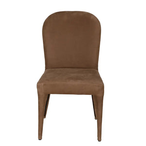 Georgia Dining Chair, Orris Brown Leather