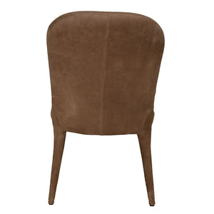 Georgia Dining Chair, Orris Brown Leather