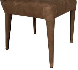 Georgia Dining Chair, Orris Brown Leather