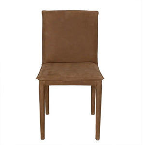 Newton Dining Chair, Brown Leather