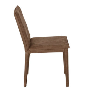 Newton Dining Chair, Brown Leather