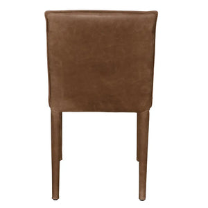 Newton Dining Chair, Brown Leather