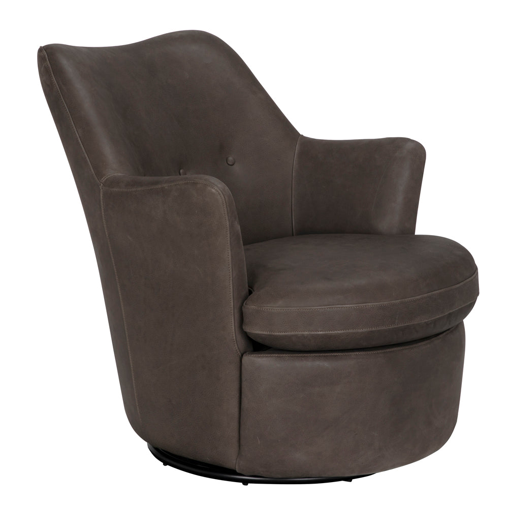 Hotchkiss Swivel Arm Chair, Boyce Black